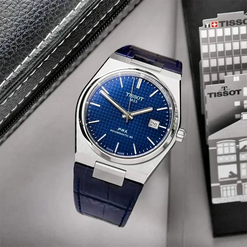 Tissot PRX Swiss Powermatic 80 Blue Dial Men's Watch- T137.407.16.041.00